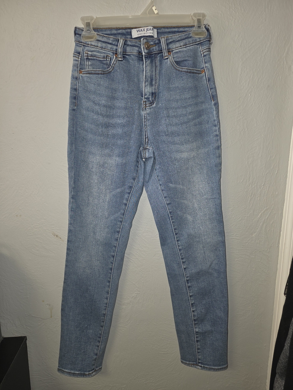 Wax Jean Medium Blue High-Rise Slim Jeans